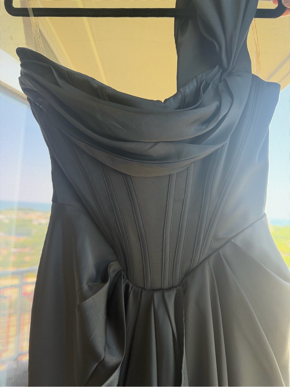 House of CB Loretta Off Shoulder Satin Corset Dress - Picture 6 of 10